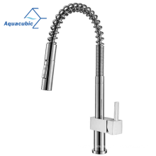 Fábrica ODM UPC WRAS Spring Down Swan de acero inoxidable grifo de cocina de acero inoxidable